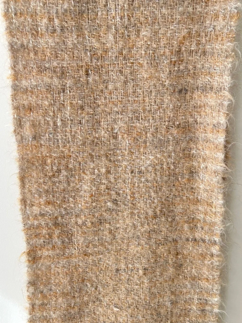 Vintage Handmade Fuzzy Mohair Oversized Scarf
